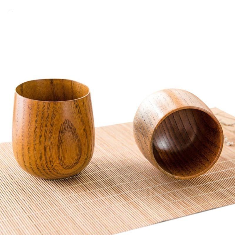Tasse artisanale en bois naturelle de jujube 